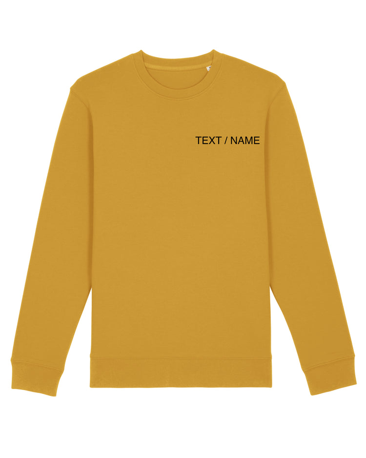 Sweatshirt DESIGN IT YOURSELF senfgelb / Me-Version (Adults)