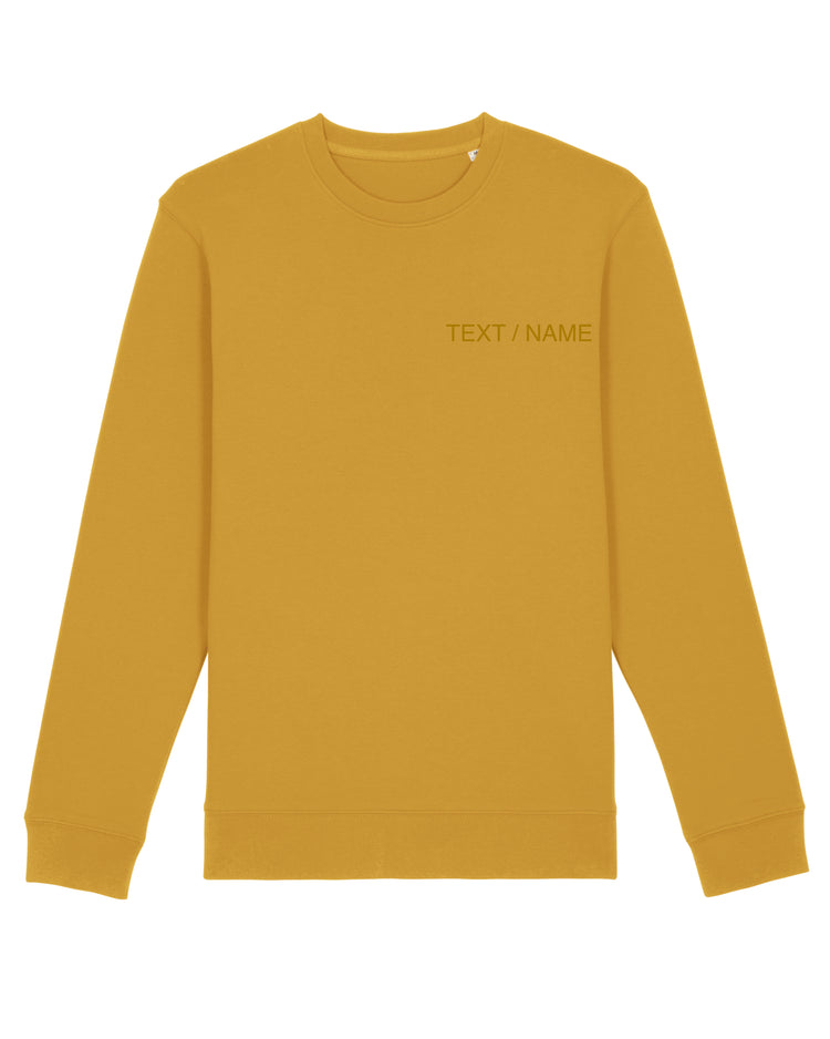 Sweatshirt DESIGN IT YOURSELF senfgelb / Me-Version (Adults)