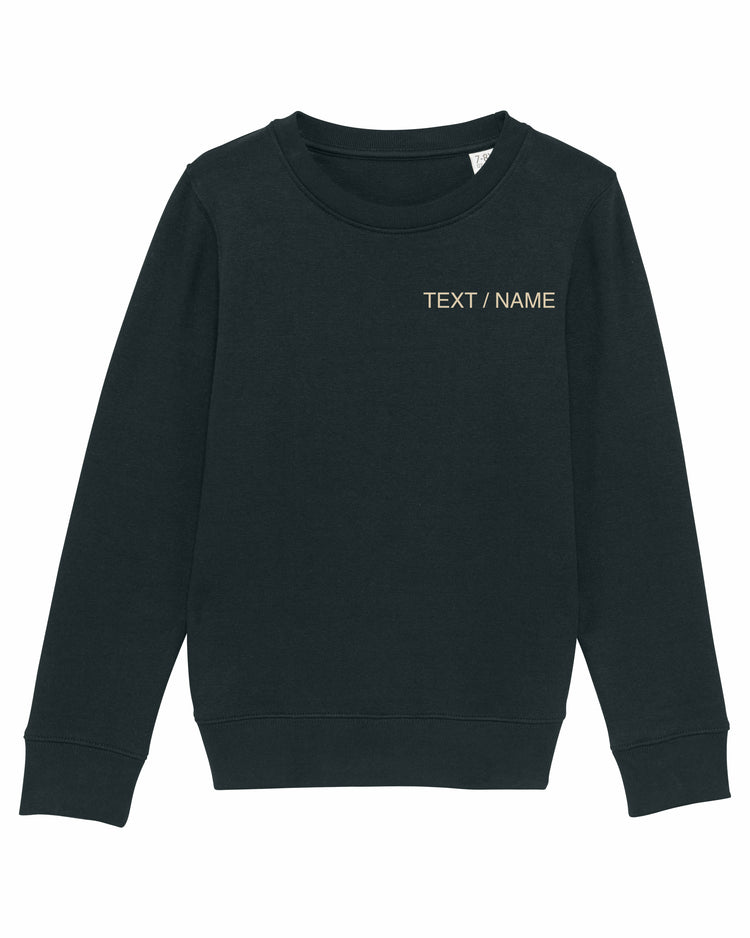 Sweatshirt DESIGN IT YOURSELF schwarz / Mini-Version (Kids)