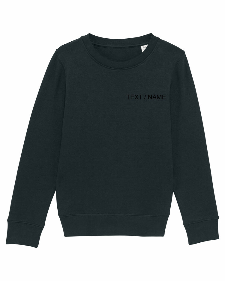 Sweatshirt DESIGN IT YOURSELF schwarz / Mini-Version (Kids)