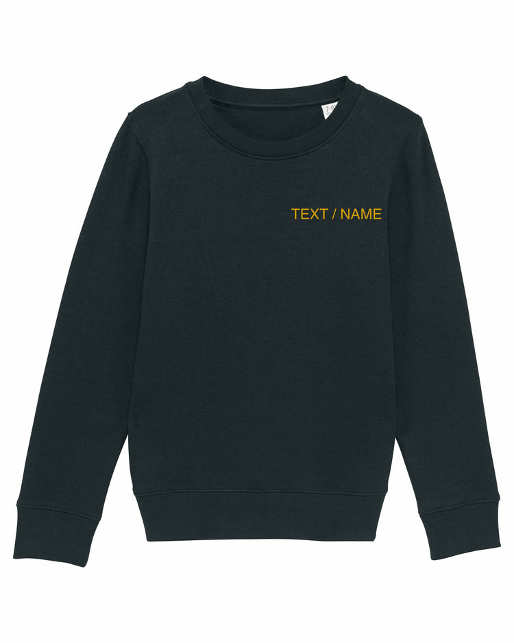 Sweatshirt DESIGN IT YOURSELF schwarz / Mini-Version (Kids)