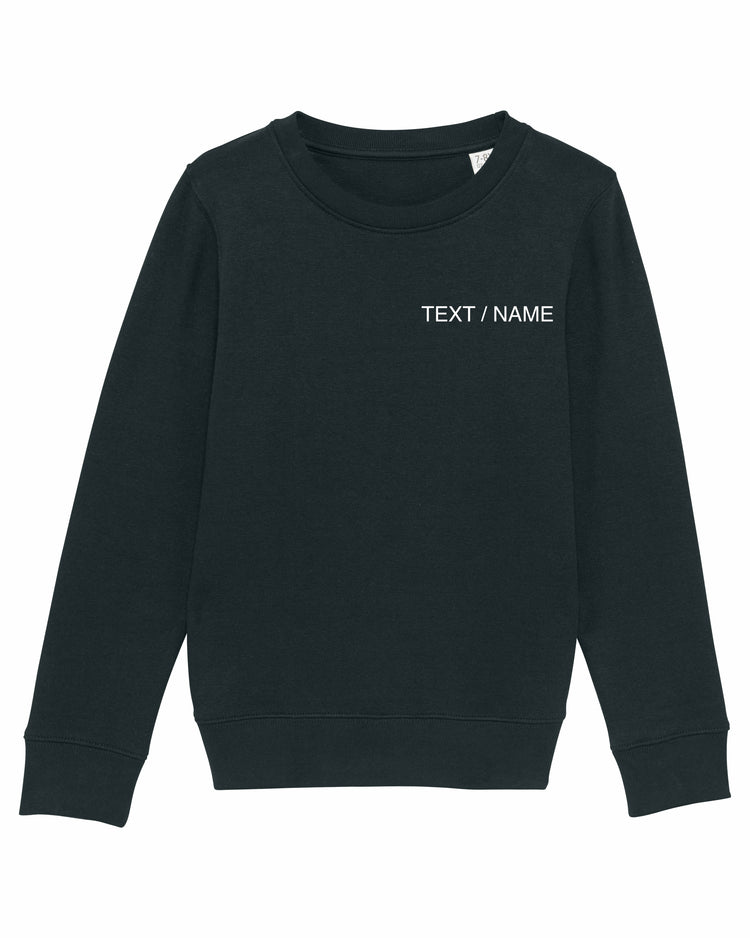Sweatshirt DESIGN IT YOURSELF schwarz / Mini-Version (Kids)