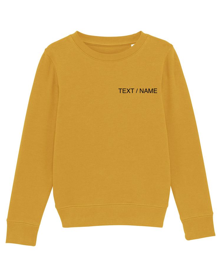 Sweatshirt DESIGN IT YOURSELF senfgelb / Mini-Version (Kids)