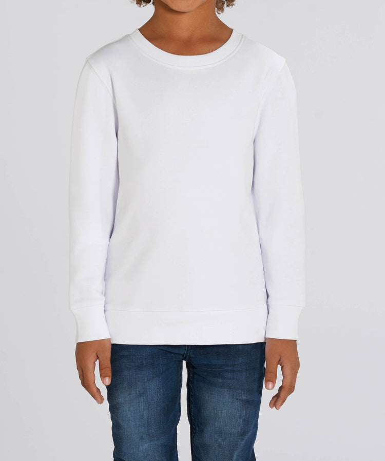 Sweatshirt DESIGN IT YOURSELF weiß / Mini-Version (Kids)