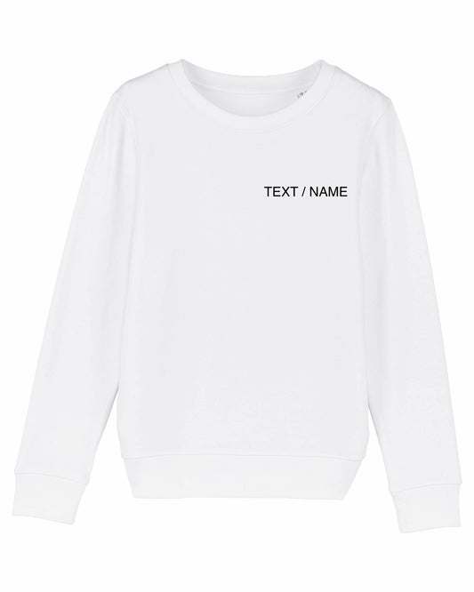 Sweatshirt DESIGN IT YOURSELF weiß / Mini-Version (Kids)