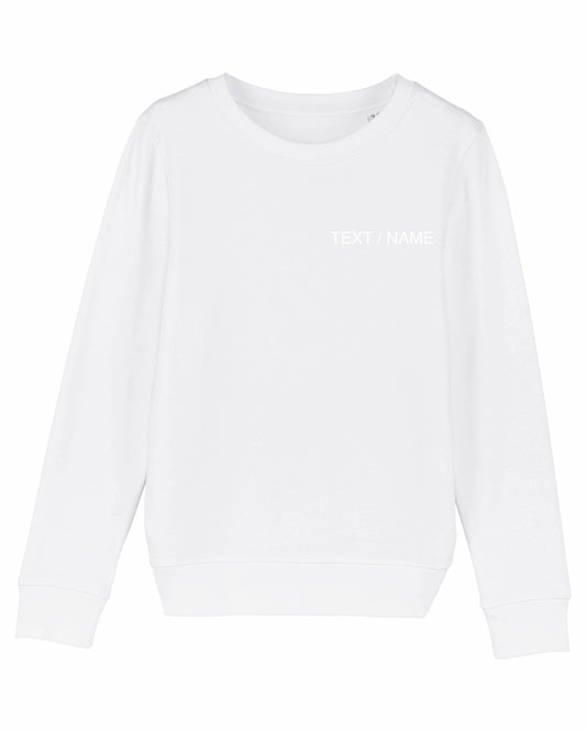 Sweatshirt DESIGN IT YOURSELF weiß / Mini-Version (Kids)