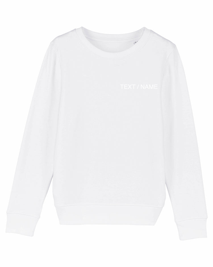 Sweatshirt DESIGN IT YOURSELF weiß / Mini-Version (Kids)
