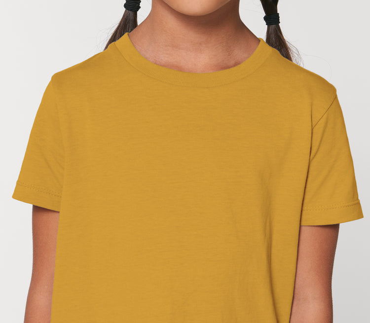 T-Shirt DESIGN IT YOURSELF senfgelb / Mini-Version (Kids)