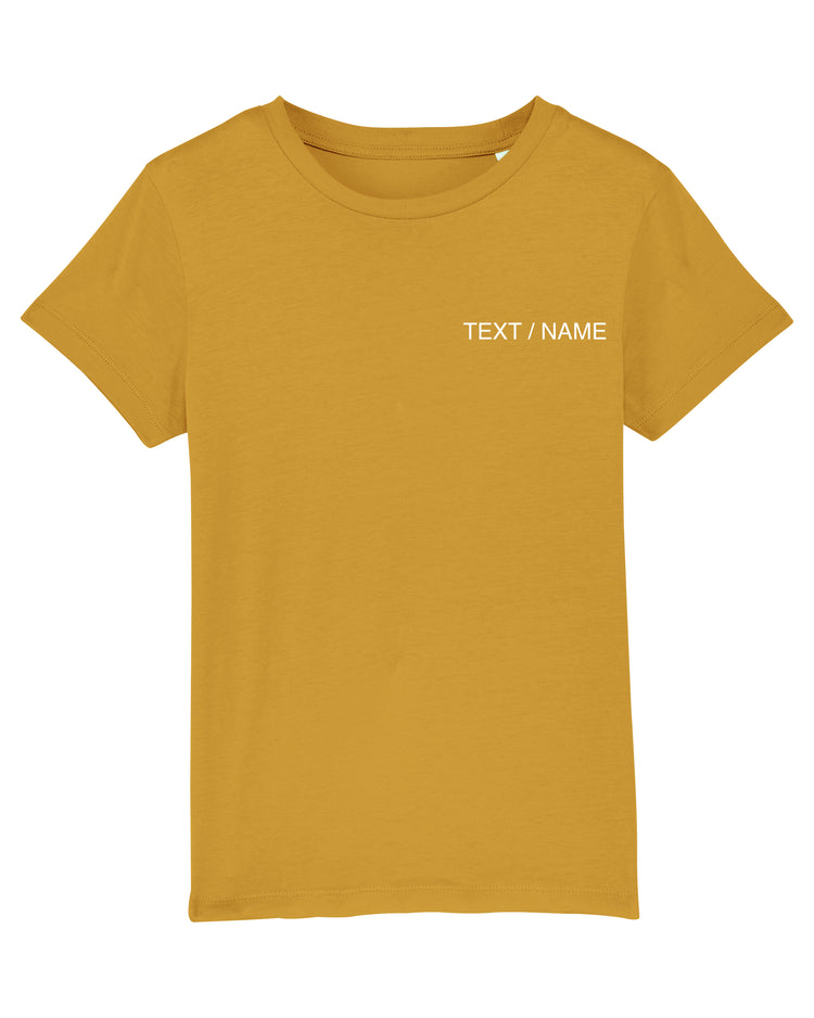 T-Shirt DESIGN IT YOURSELF senfgelb / Mini-Version (Kids)