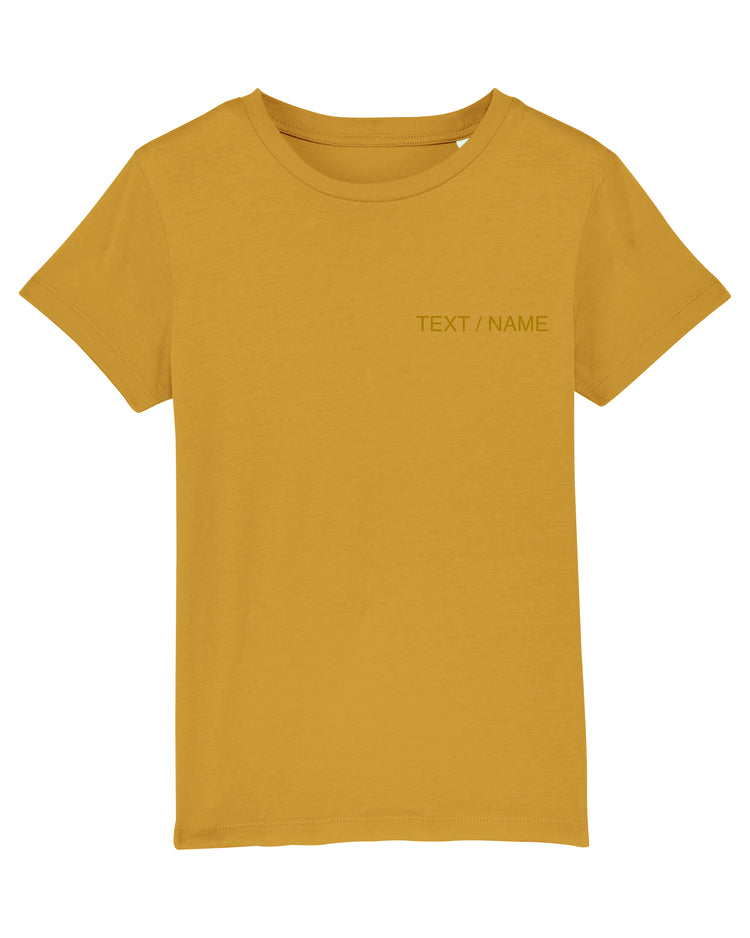 T-Shirt DESIGN IT YOURSELF senfgelb / Mini-Version (Kids)