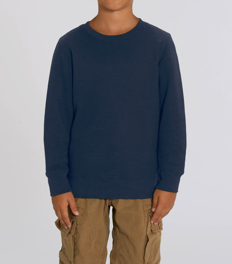 Sweatshirt DESIGN IT YOURSELF dunkelblau / Mini-Version (Kids)