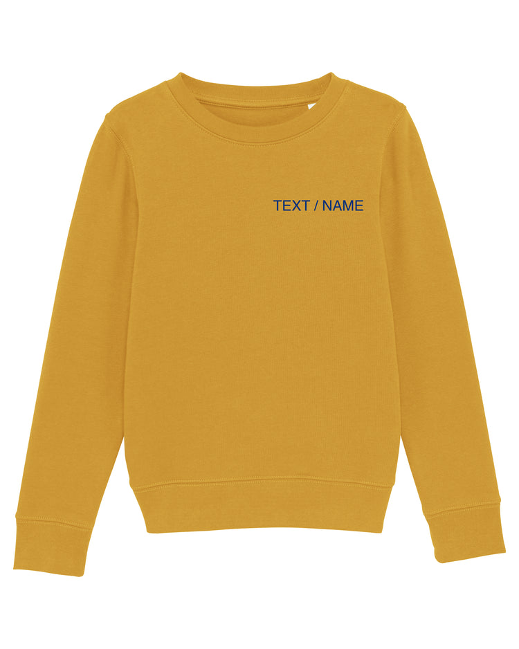 Sweatshirt DESIGN IT YOURSELF senfgelb / Mini-Version (Kids)