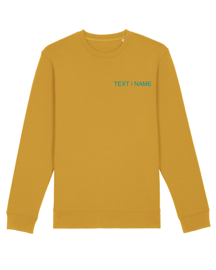 Sweatshirt DESIGN IT YOURSELF senfgelb / Me-Version (Adults)