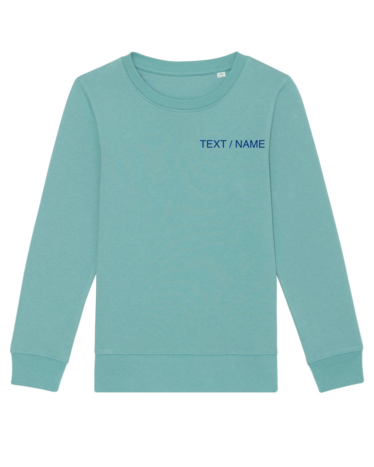 Sweatshirt DESIGN IT YOURSELF türkis / Mini-Version (Kids)