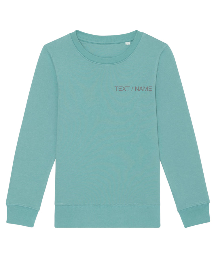 Sweatshirt DESIGN IT YOURSELF türkis / Mini-Version (Kids)