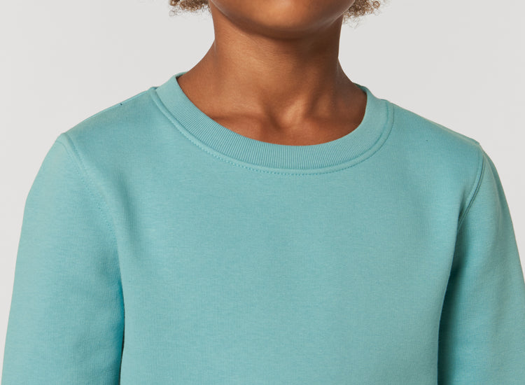 Sweatshirt DESIGN IT YOURSELF türkis / Mini-Version (Kids)