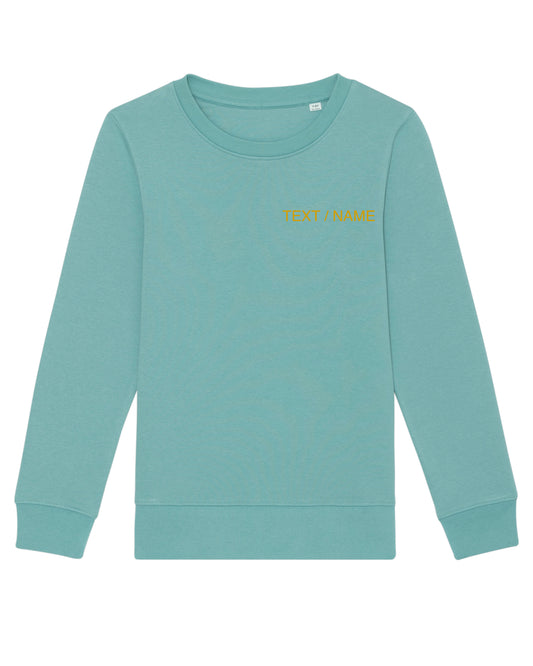 Sweatshirt DESIGN IT YOURSELF türkis / Mini-Version (Kids)