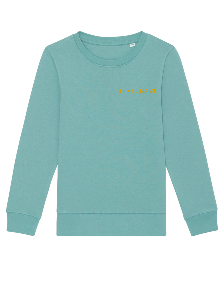 Sweatshirt DESIGN IT YOURSELF türkis / Mini-Version (Kids)