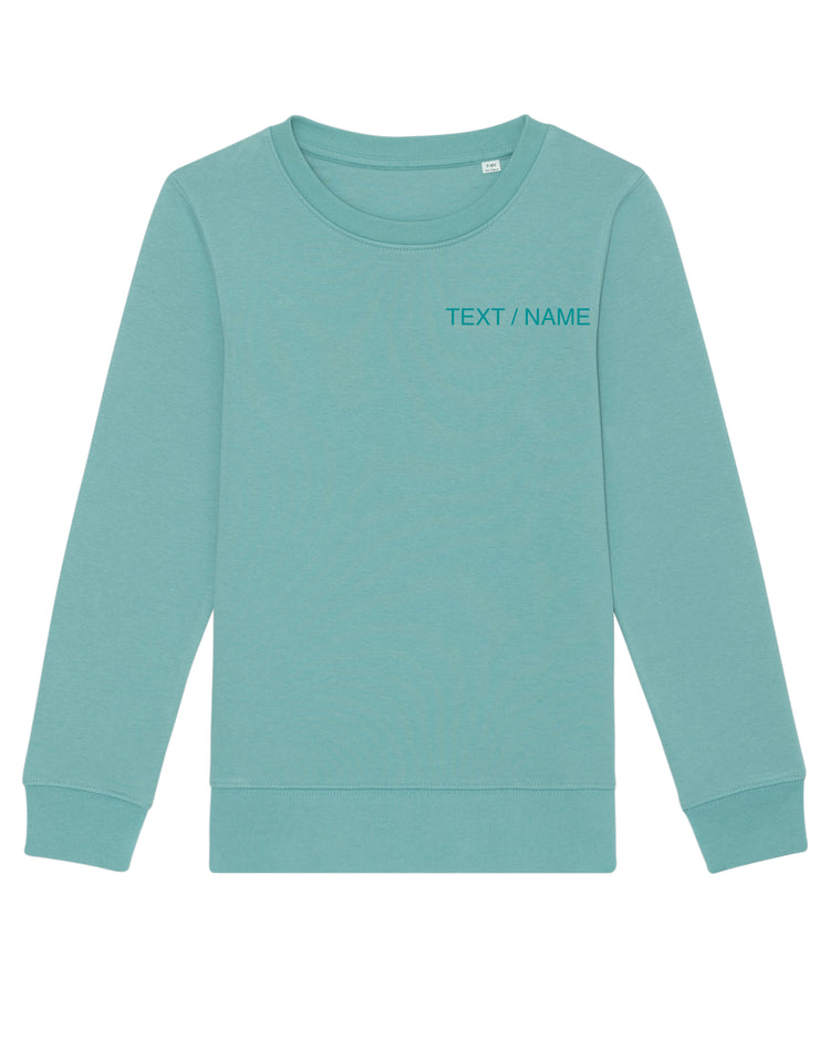 Sweatshirt DESIGN IT YOURSELF türkis / Mini-Version (Kids)