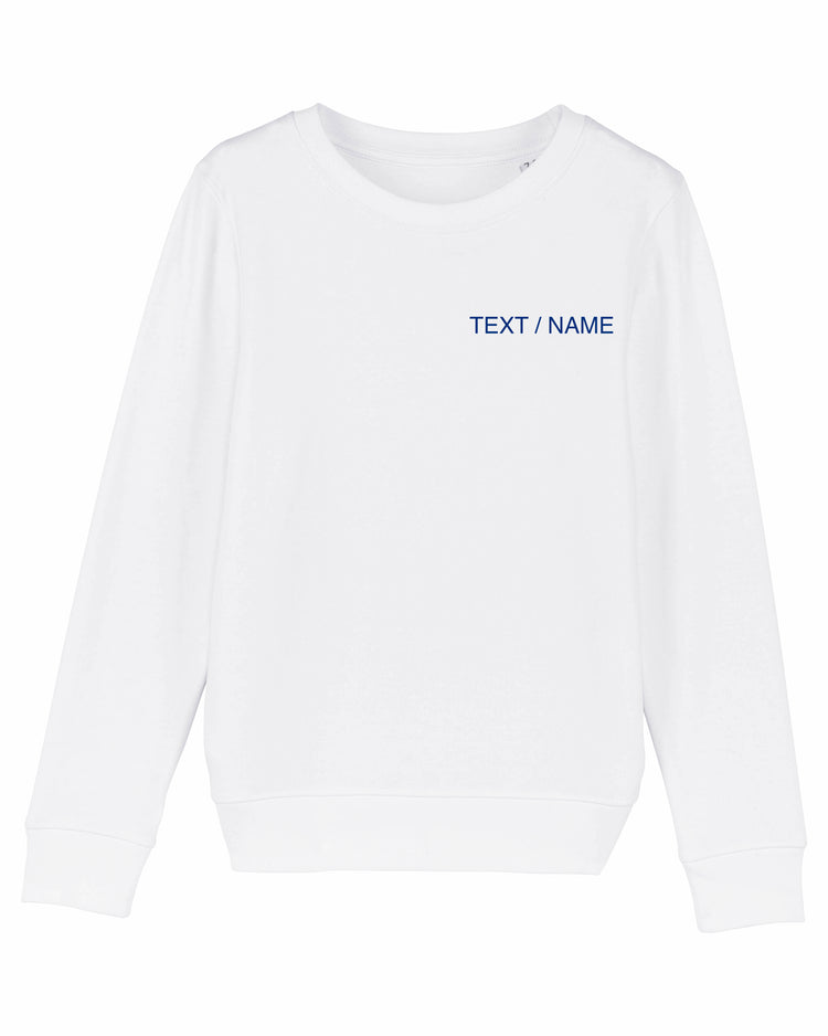 Sweatshirt DESIGN IT YOURSELF weiß / Mini-Version (Kids)
