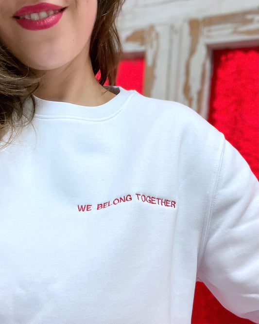 Be My Valentine Sweater Set "WE BELONG TOGETHER" / Me-Version (Adults)