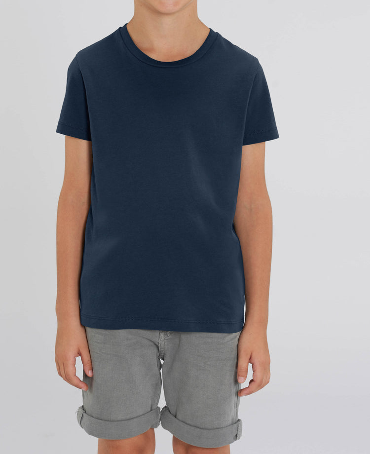 T-Shirt DESIGN IT YOURSELF dunkelblau / Mini-Version (Kids)