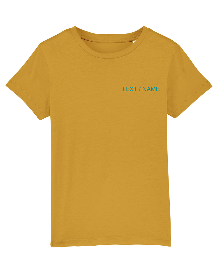 T-Shirt DESIGN IT YOURSELF senfgelb / Mini-Version (Kids)