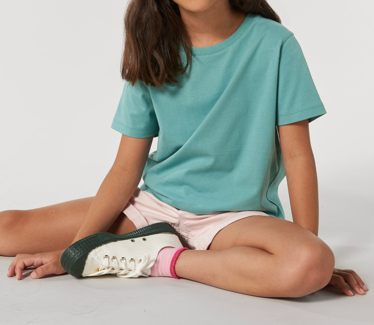T-Shirt DESIGN IT YOURSELF türkis / Mini-Version (Kids)