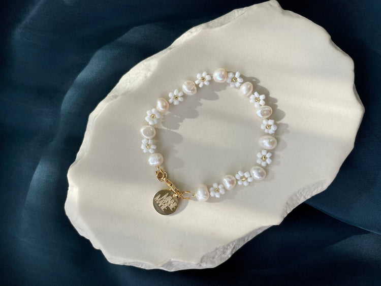 Armband DAISIES & PEARLS
