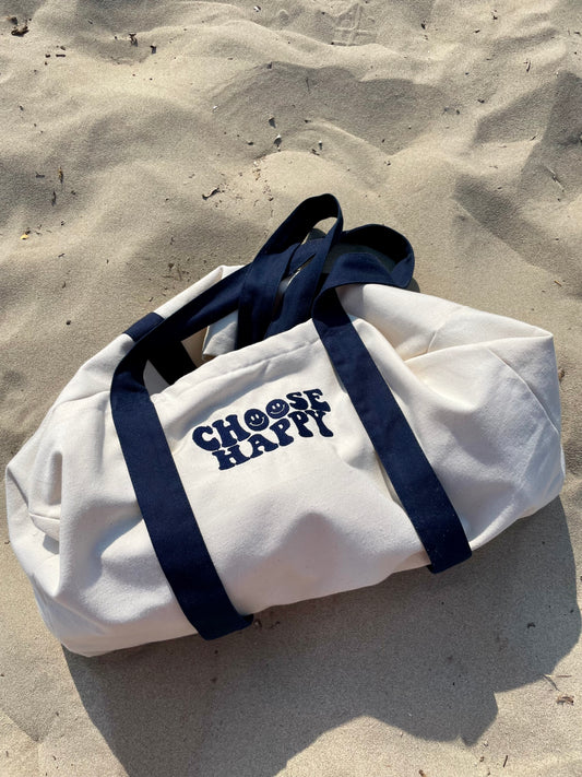 CHOOSE HAPPY Beach Bag