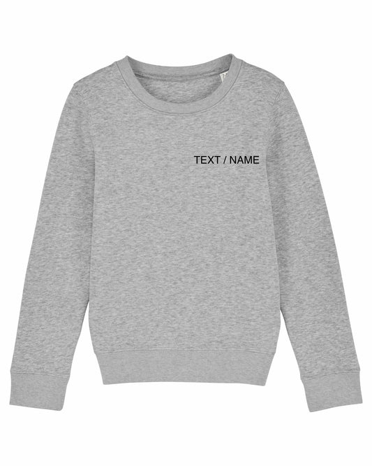 Sweatshirt DESIGN IT YOURSELF grau / Mini-Version (Kids)