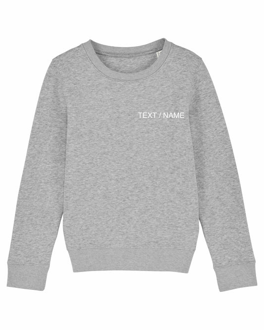 Sweatshirt DESIGN IT YOURSELF grau / Mini-Version (Kids)