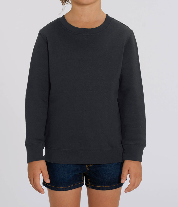 Sweatshirt DESIGN IT YOURSELF schwarz / Mini-Version (Kids)