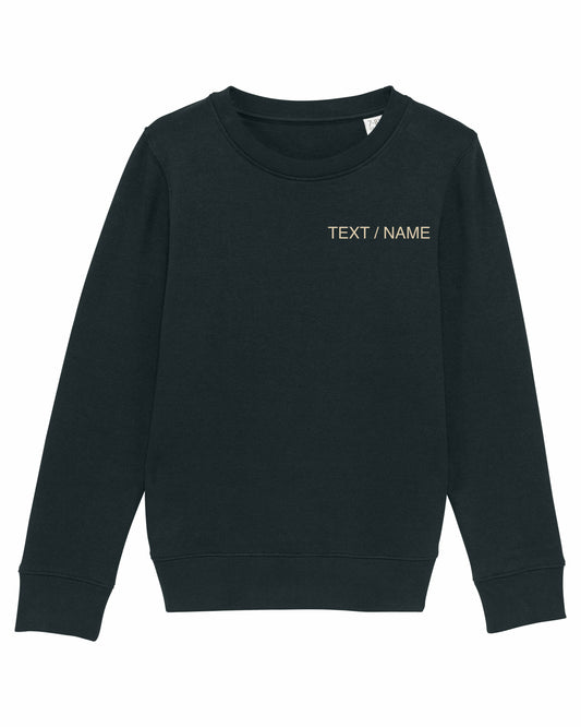 Sweatshirt DESIGN IT YOURSELF schwarz / Mini-Version (Kids)