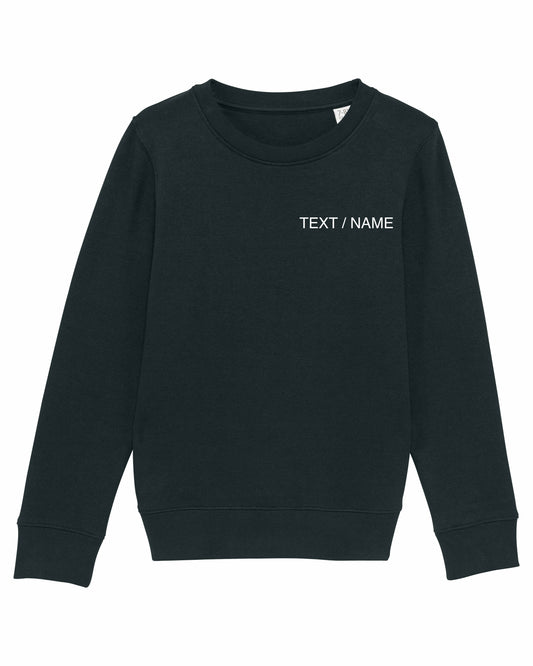 Sweatshirt DESIGN IT YOURSELF schwarz / Mini-Version (Kids)