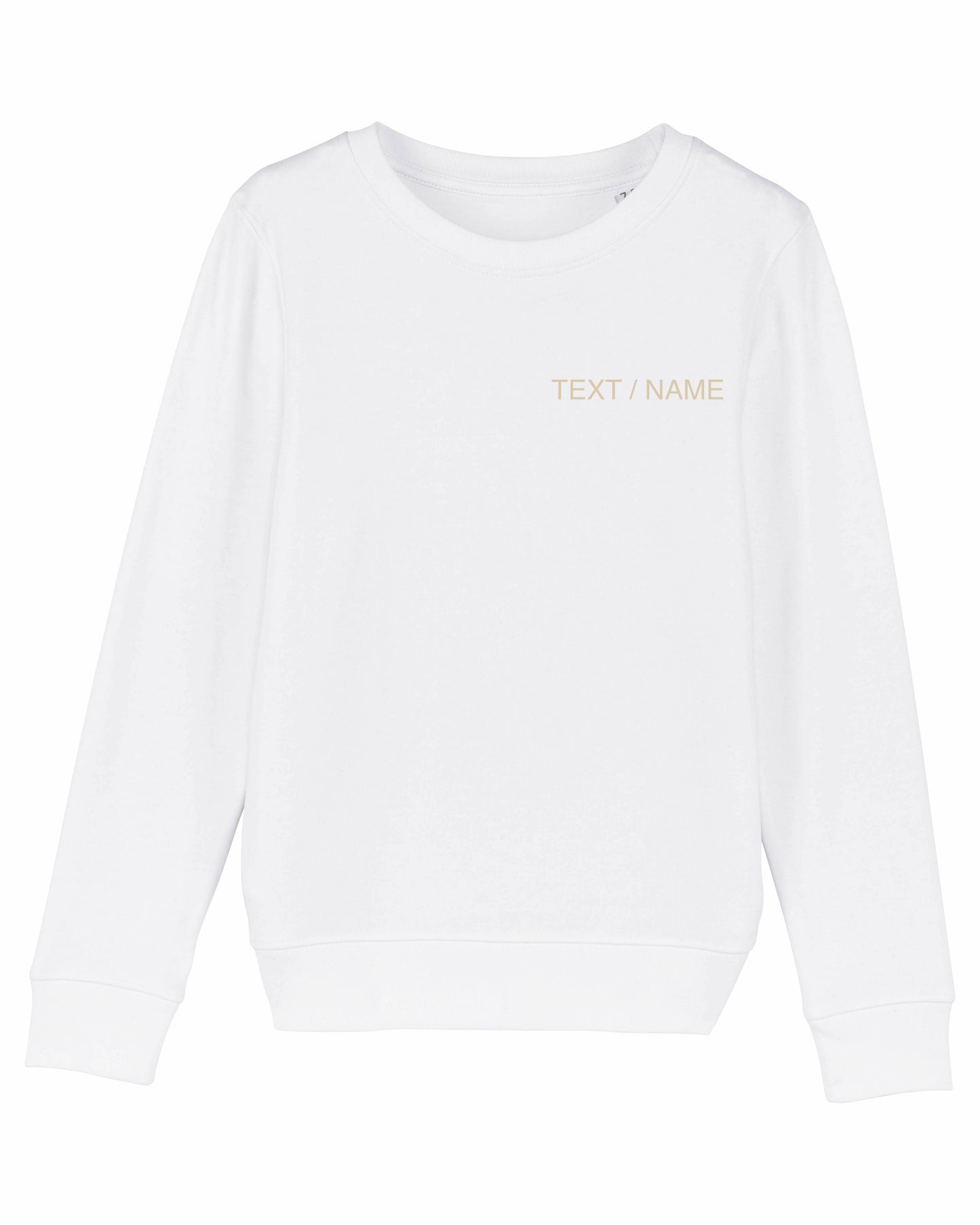 Sweatshirt DESIGN IT YOURSELF weiß / Mini-Version (Kids)