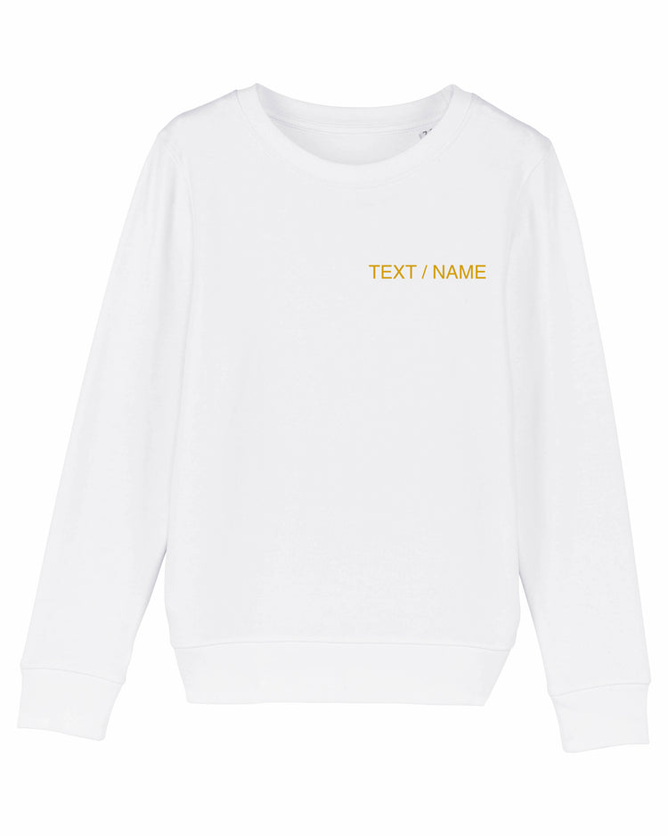 Sweatshirt DESIGN IT YOURSELF weiß / Mini-Version (Kids)