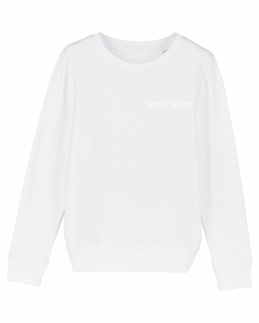 Sweatshirt DESIGN IT YOURSELF weiß / Mini-Version (Kids)