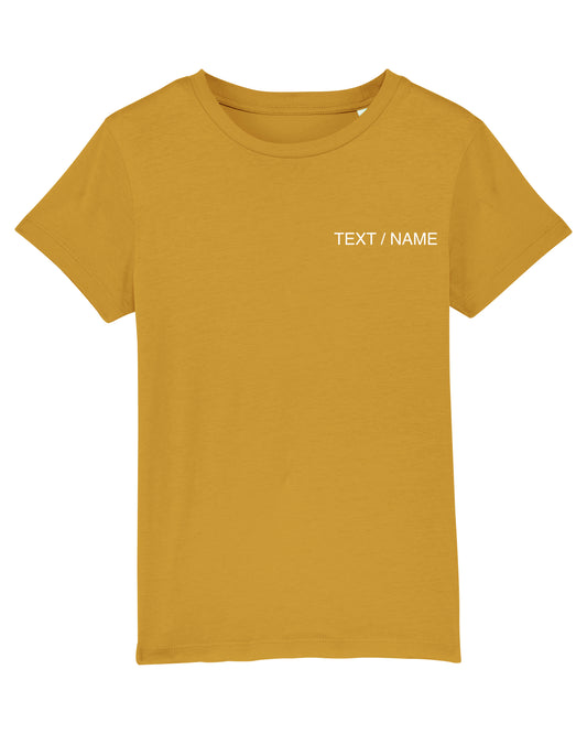 T-Shirt DESIGN IT YOURSELF senfgelb / Mini-Version (Kids)