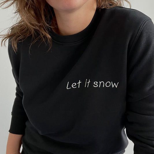 Pretty Christmas Sweater "Let it Snow" / Me-Version (Adults)