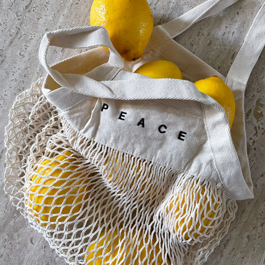 Mini-Einkaufsnetz "PEACE" / Mini-Version (Kids)