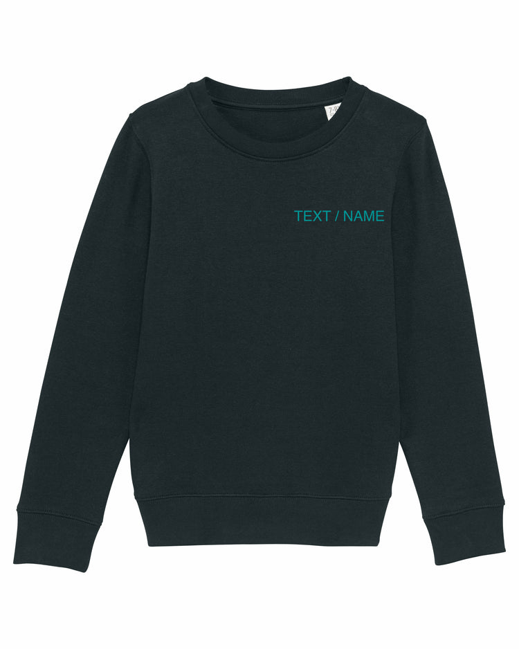 Sweatshirt DESIGN IT YOURSELF schwarz / Mini-Version (Kids)