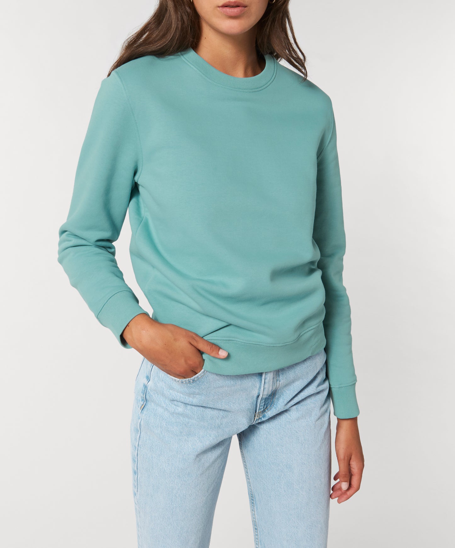 Sweatshirt DESIGN IT YOURSELF türkis / Me-Version (Adults)