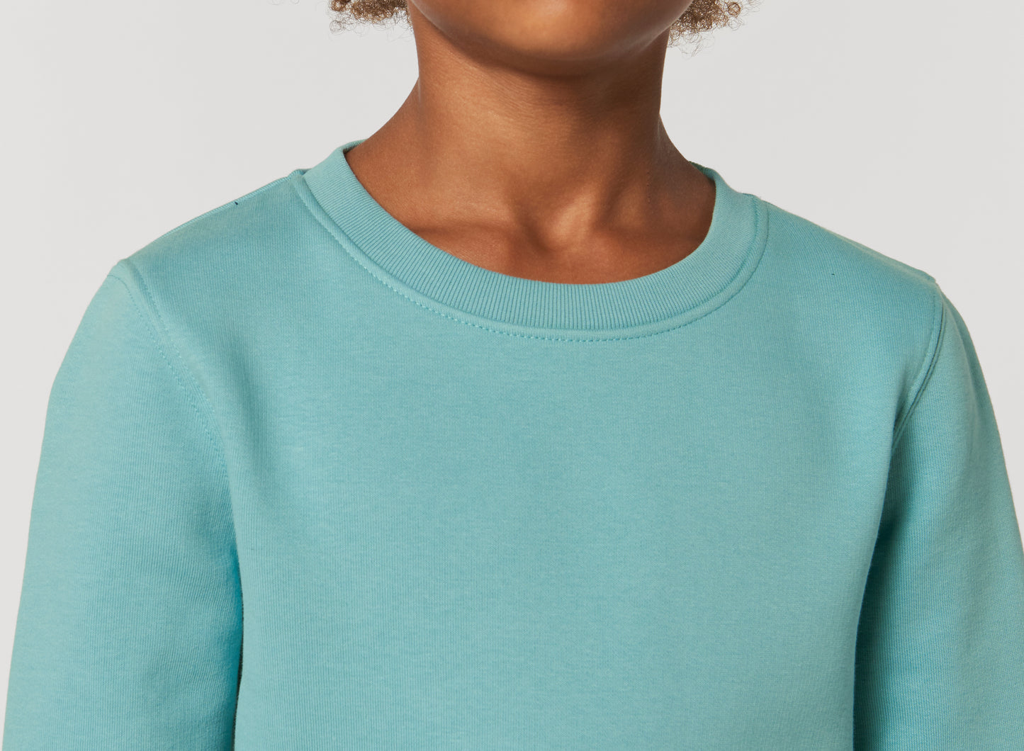 Sweatshirt DESIGN IT YOURSELF türkis / Mini-Version (Kids)